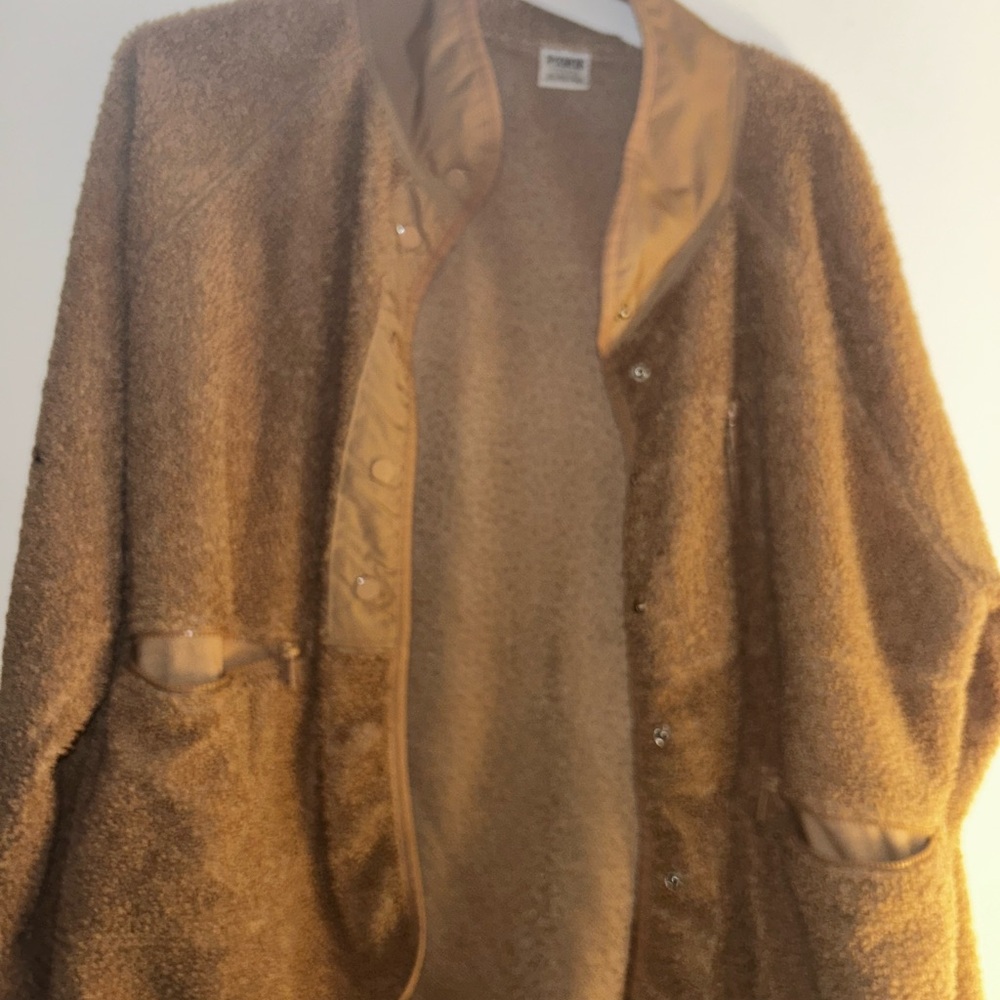 PINK Victoria's Secret Tan Teddy Jacket